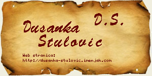 Dušanka Štulović vizit kartica